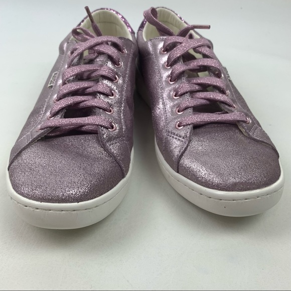 Keds X Kate Spade New York Ace Glitter purple metallic shoes sneakers Size 9 - Picture 4 of 10